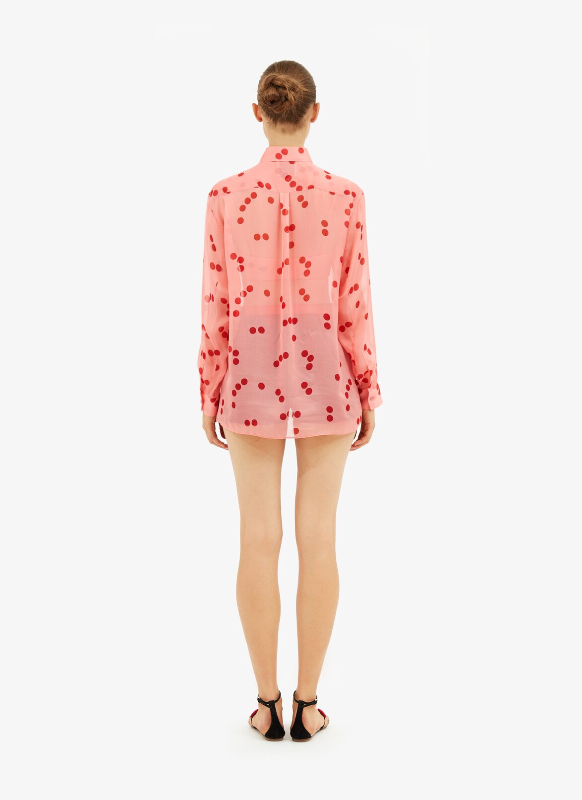 Alaïa Edition 1991 Silk Polka-Dot Shirt ALAÏA PINK/RED ALAÏA EDITION 1991 SILK POLKA-DOT SHIRT